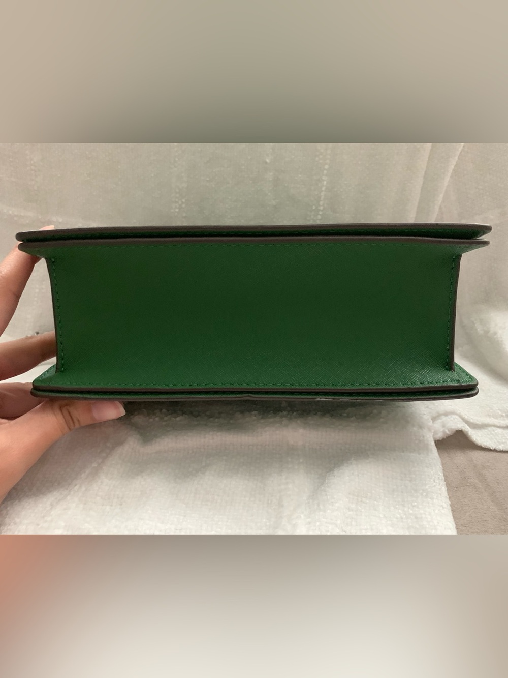 Tory Burch Emerald Green Leather Chain Crossbody - Picture 4 of 5